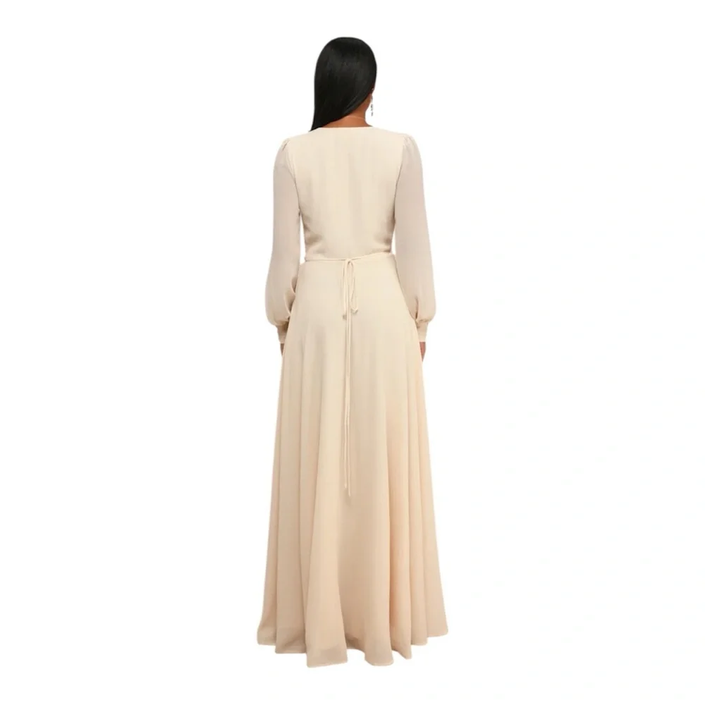 LULUS Maxi Elegant Cream Maxi Dress - Picture 3 of 8